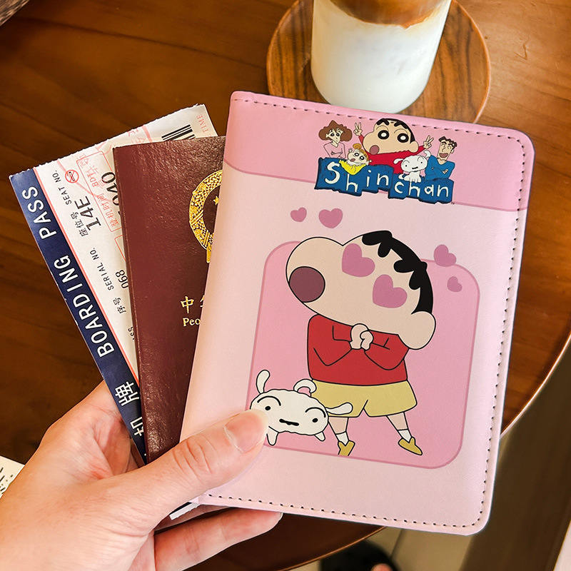 Travel Accessories For Japan Trip - Милая обложка для паспорта с Шин-чаном,