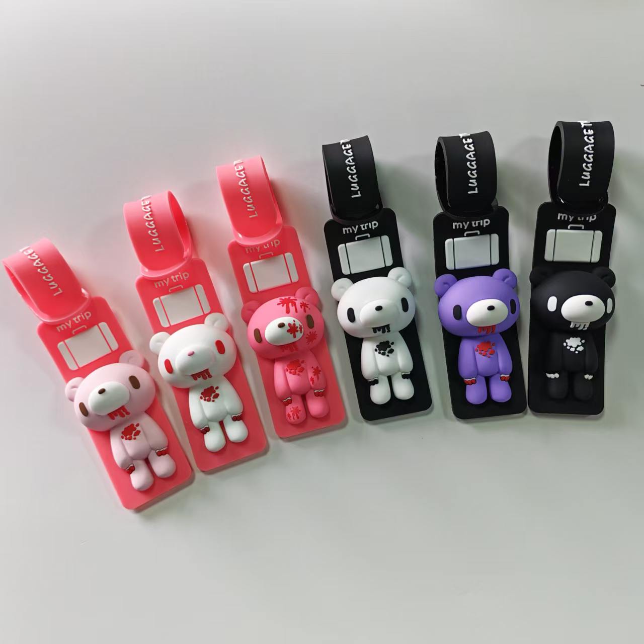 Luggage Strap Belt - Милый мультяшный силиконовый брелок для багажа