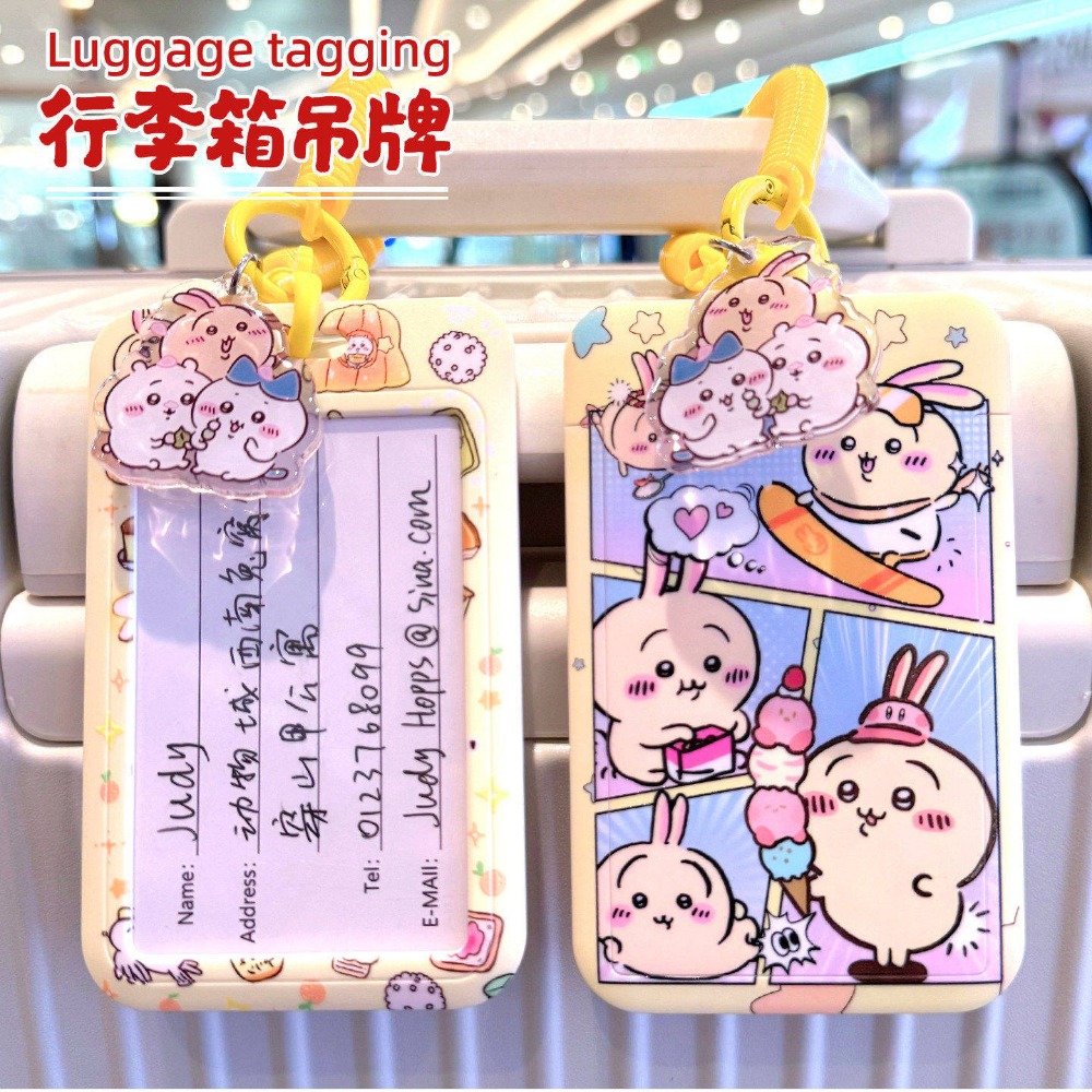 Travel Accessories For Japan Trip - Бирка для багажа Chiikawa с ремешком,