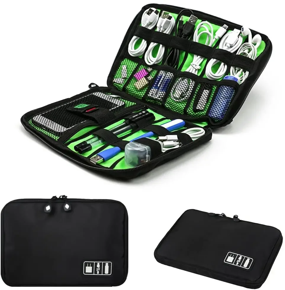 Travel Accessories Set - Набор сумок-органайзеров для хранения кабелей, чехол