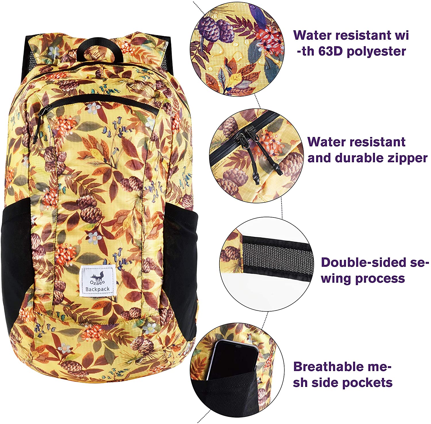 Легкий и складной рюкзак для п – обзор и цена Packable Daypack Foldable
