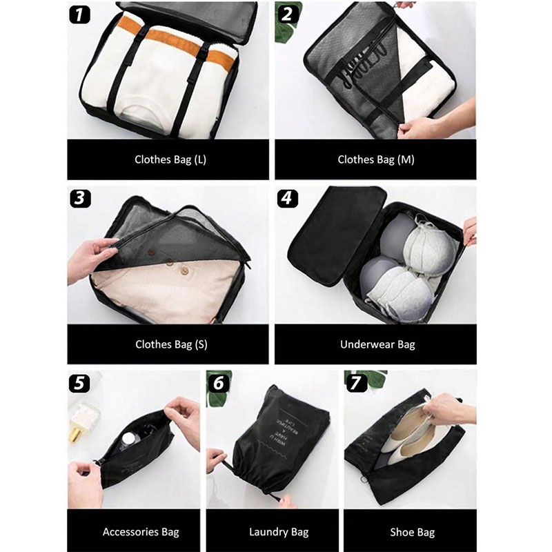 9 шт., дорожные сумки-органайз – обзор и цена Travel Packing Cube